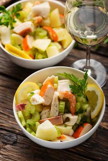 Подготовка ингредиентов для салата Тиффани