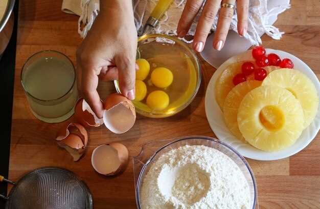 Выбор нужных продуктов: мука, сахар, ананасы и другие компоненты