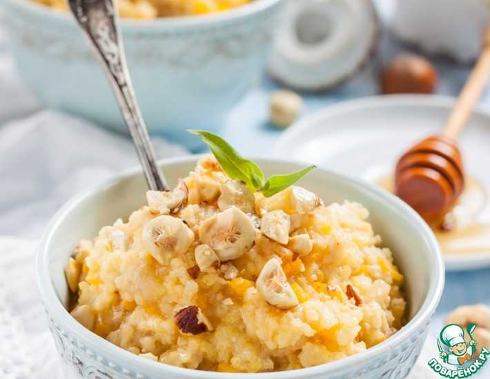 Классический рецепт каши с тыквой и молоком