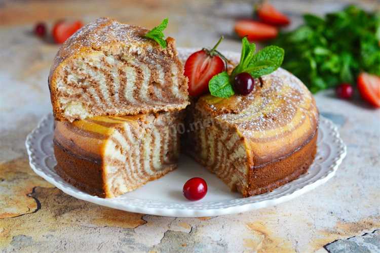 Как испечь пирог зебра в духовке - рецепт бисквитного торта без сметаны