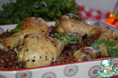 Вкусное блюдо с курицей и гречкой для всей семьи