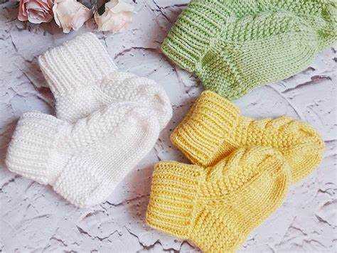 Носки детские спицами красивые