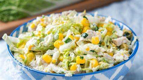 Салат из пекинской капусты курицы